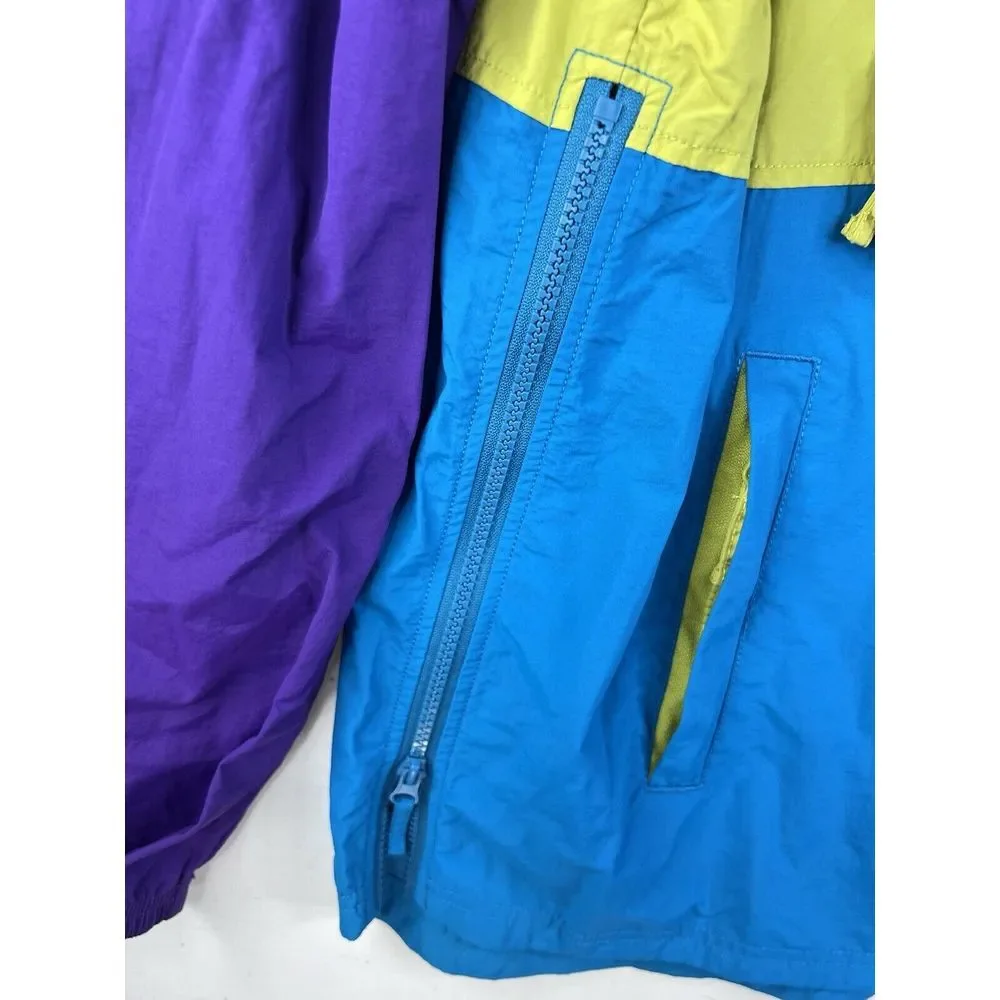 CPO Provisions 1/2 Zip‎ Multicolor Windbreaker Jacket Large Long Sleeve
